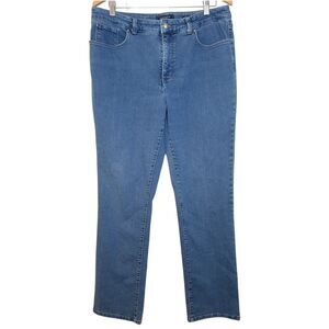 Charter Club Jeans Blue Women Size 16 Lexington Straight Casual High Rise